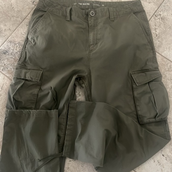 Fox Racing  Men's Utility cargo Flat
Front Chino Pants Size 36 Moto Green Pants - Picture 5 of 15
